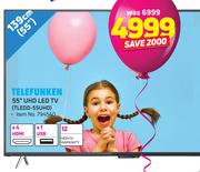 Telefunken 55" UHD LED TV TLEDD-55UHD
