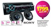 Sony Bluetooth CD Player 6" 2 Way Speaker Combo CXS-BTC