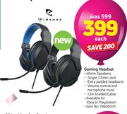 Piranha Gaming Headset-Each