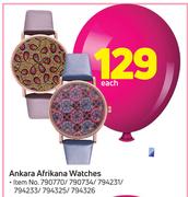 Ankara Afrikana Watches-Each