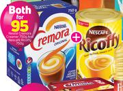 Nestle Cremora Creamer 750g And Nescafe Ricoffy 750g-For Both