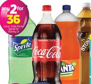 Coca-Cola, Fanta, Sprite Or Stoney-2X2L
