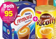 Nestle Cremora Creamer 750g And Nescafe Ricoffy 750g-For Both