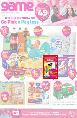 Game KZN Food : Go Pink n Pay Less (24 Apr - 30 Apr 2019), page 1
