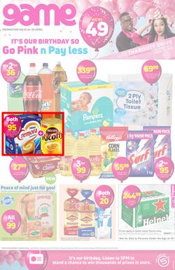 Game KZN Food : Go Pink n Pay Less (24 Apr - 30 Apr 2019), page 1