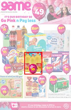 Game KZN Food : Go Pink n Pay Less (24 Apr - 30 Apr 2019), page 1