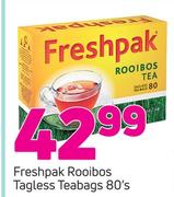 Freshpak Rooibos Tagless Teabags-80's