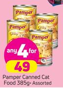 Pamper Canned Cat Food-4X385g