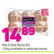 Hot Cross Buns-6's