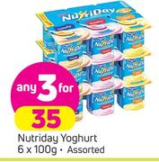 Nutriday Yoghurt-3X6X100g