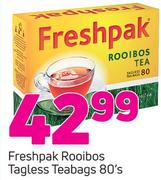 Freshpak Rooibos Tagless Teabags-80's