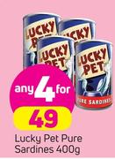 Lucky Pet Pure Sardines-4X400g