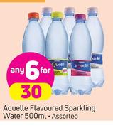 Aquelle Flavoured Sparkling Water Assorted-6X500ml