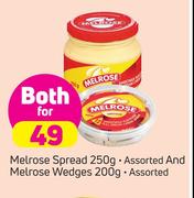 Merloss Spread Assorted 250g And Melrose Wedges Assorted 200g-For Both 