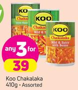 Koo Chakalaka Assorted-3X410g