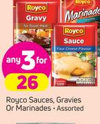 Royco Sauces, Gravies Or Marinades Assorted-For 3