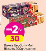 Bakers Eat-Sum-Mor Biscuits Assorted-2X200g