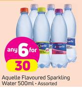 Aquelle Flavoured Sparkling Water Assorted-6X500ml