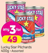 Lucky Star Pilchards Assorted-3X400g