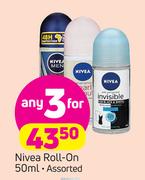 Nivea Roll On-3X50ml