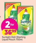 Sunlight Dishwashing Liquid Pouch-2X750ml