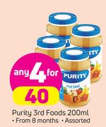 Purity 3rd Foods-4X200ml