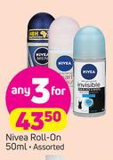 Nivea Roll On-3X50ml