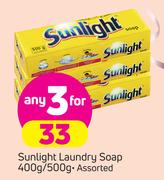 Sunlight Laundry Soap-3X400g/500g