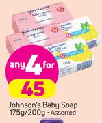 Johnson's Baby Soap-4X175g/200g
