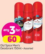 Old Spice Men's Deodorant-3X150ml