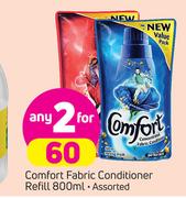 Comfort Fabric Conditioner Refill-2X800ml