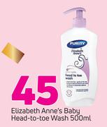 Elizabeth Anne's Baby Head-To-Toe Wash-500ml