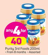 Purity 3rd Foods-4X200ml