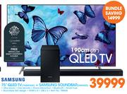 Samsung 75"(190cm) QLED TV(75Q6FNAK)+Samsung Soundbar(HWN450)