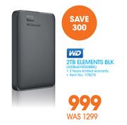 WD 2TB Elements BLK WDBU6Y0020BBK