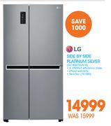 LG Side By Side Platinum Silver GC-B247SLUV A