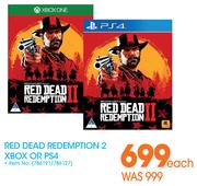 Red Dead Redemption 2 Xbox Or PS4-Each