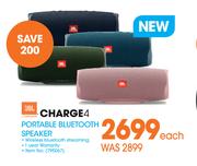 JBL Charge 4 Portable Bluetooth Speaker-Each