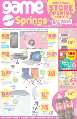 Game Springs : Unbeatable Store Opening Specials (24 Apr - 28 Apr 2019), page 1