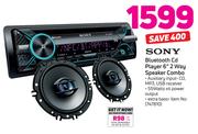 Sony Bluetooth CD Player 6" 2 Way Speaker Combo