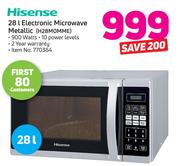 Hisense 28Ltr Electronic Microwave Metallic H28MOMME