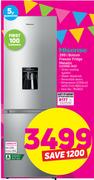 Hisense 299Ltr Bottom Freezer Fridge Metallic H299BI-WD