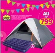 Campmaster Dome Tent 420 Plus Double Flocked Airbed-All For