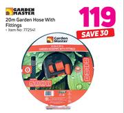 Garden Master 20m Garden Hose With Fittings