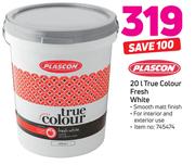 Plascon 20Ltr True Colour Fresh White
