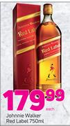 Johnnie Walker Red Label-750ml Each