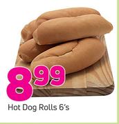 Hot Dog Rolls-6's