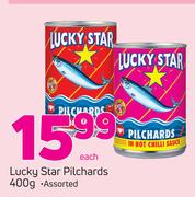 Lucky Star Pilchards Assorted-400g Each