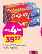 Colgate CDC Toothpaste Assorted-4 x 100ml