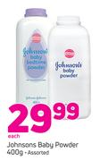 Johnsons Baby Powder Assorted-400g Each